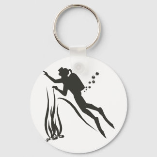 Very Funny SCUBA Diver Keychain