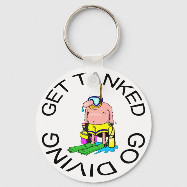 Very Funny SCUBA Diving Keychain (Front)
