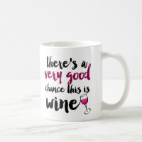 Very Good Chance This is Wine Coffee Mug