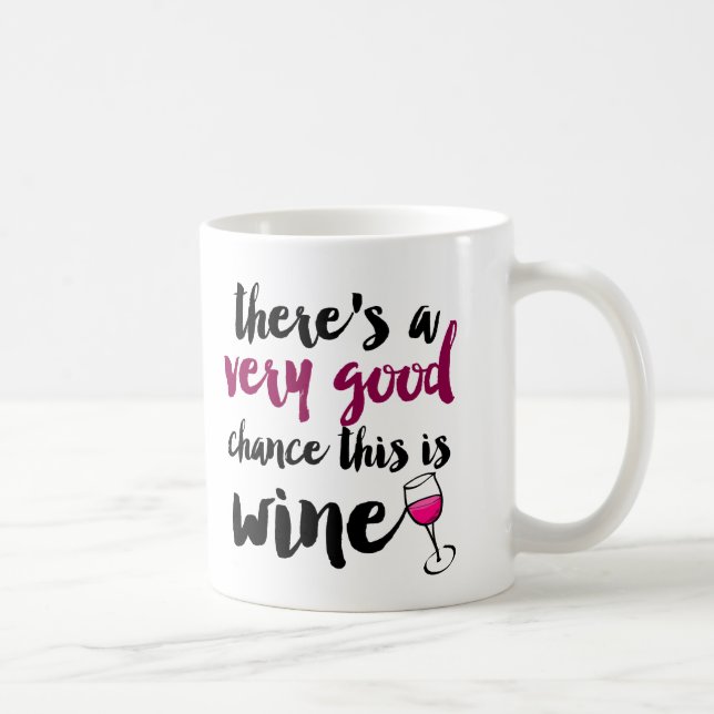 Very Good Chance This is Wine Coffee Mug (Right)