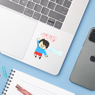 Very Good Cute Happy Kid Sticker