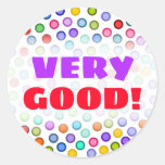 [ Thumbnail: "Very Good!" + Many Colorful Circles Sticker ]