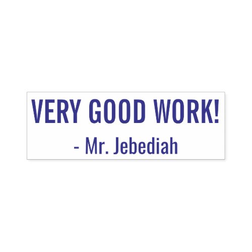 VERY GOOD WORK Commendation Rubber Stamp