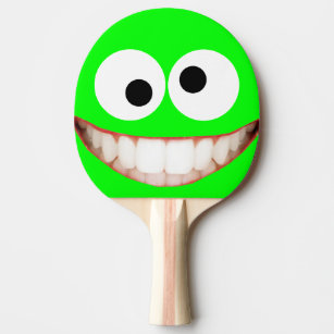 very happy face ping pong paddle