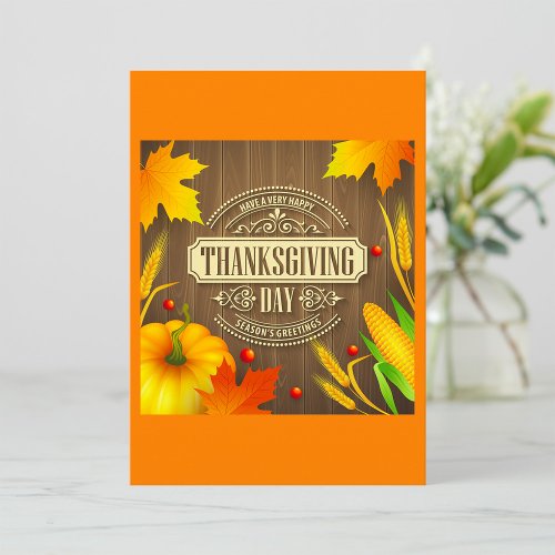 Very Happy Thanksgiving Day Invitation