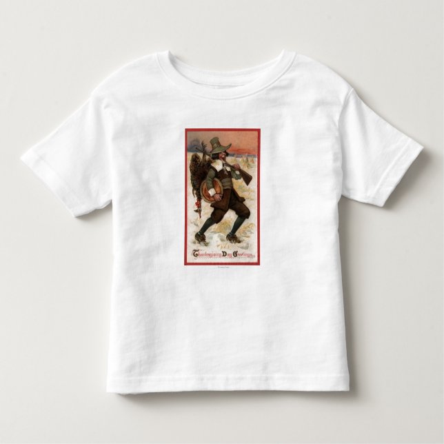 Very Happy Turkey Hunter Toddler T-shirt (Front)