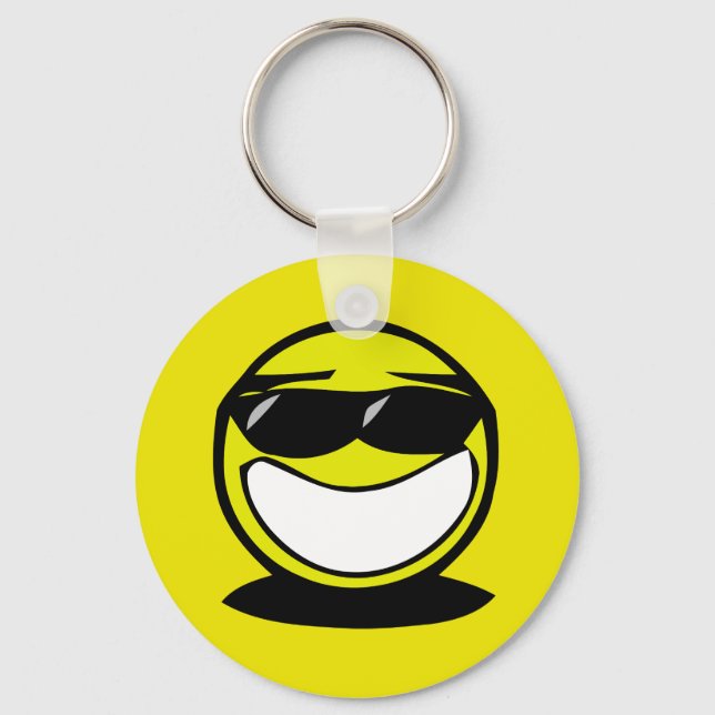 Very happy wearing shares keychain (Front)