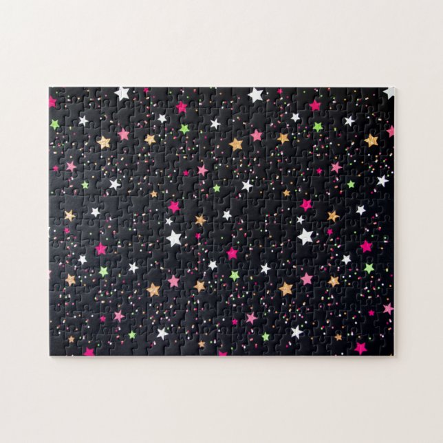 Very Hard Christmas Stars Pattern Jigsaw Puzzle (Horizontal)