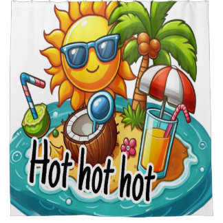 Very Hot season Shower Curtain