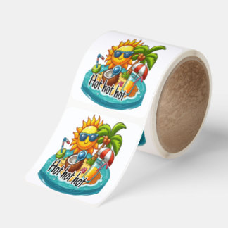 Very Hot season Square Sticker