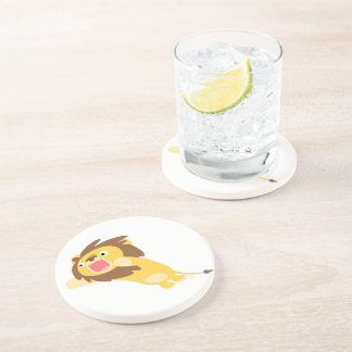 Very Hungry Cute Cartoon Lion Coaster