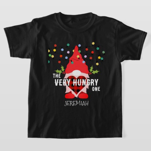 VERY HUNGRY ONE Family Christmas Gnome T_Shirt