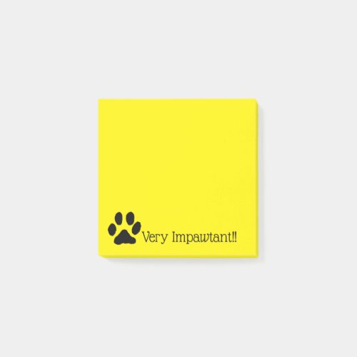 Very Important bright yellow Sticky Notes