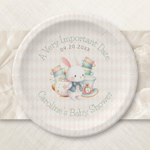Very Important Date Wonderland Tea Birthday Shower Paper Plates
