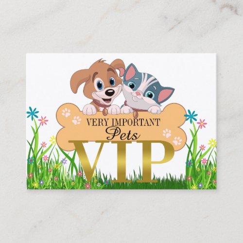 Very Important Pets VIP Business Card  Pass
