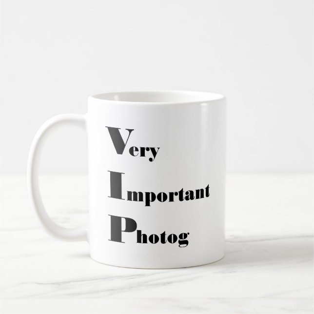 Very Important Photog Coffee Mug (Left)