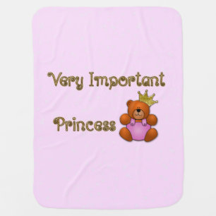 Very Important Princess baby blanket