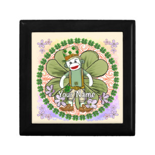 Very Irish Sock Monkey Gift Box