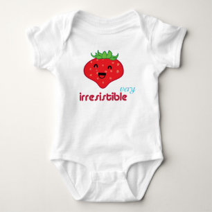 very irresistible - strawberry baby bodysuit