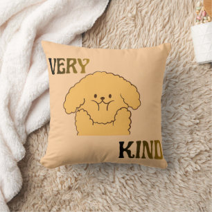 Very Kind Cute Puppy Throw Pillow