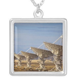 Very Large Array aka National Radio Astronomy Silver Plated Necklace