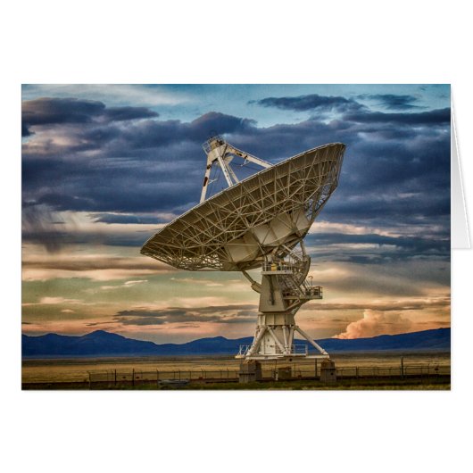 Very Large Array at sunset Cards (Front Horizontal)