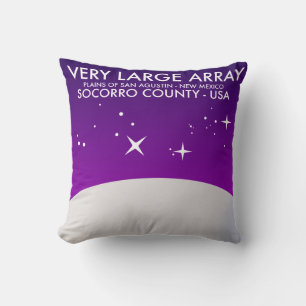 Very Large Array space observatory space art. Throw Pillow
