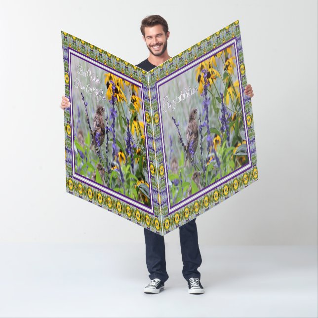 Very Large Best Wishes Congratulations Paper Card (In Situ)