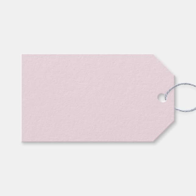 Very Light Baby Pink Gift Tags (Front (Horizontal))