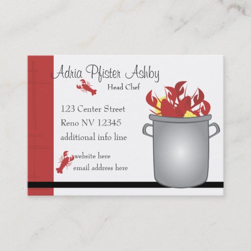 Very Lobster Business Card Template