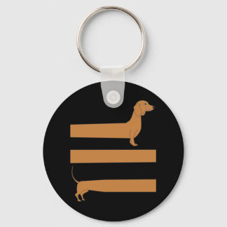 Very long Dachshund funny Keychain