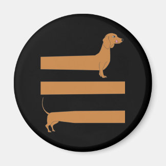 Very long Dachshund funny Magnet