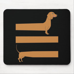 Very long Dachshund funny Mouse Pad