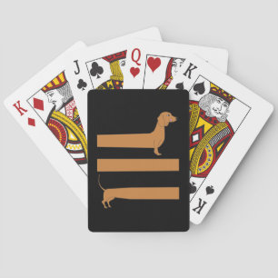 Very long Dachshund funny Poker Cards