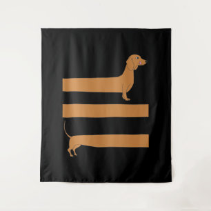 Very long Dachshund funny Tapestry