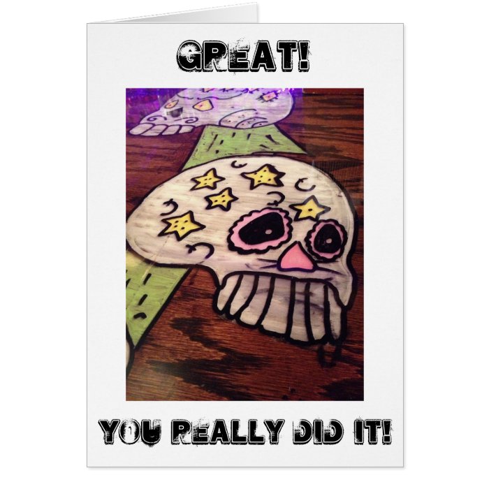 VERY MAD SKELETON ON "YOUR" OVER THE HILL BIRTHDAY CARD