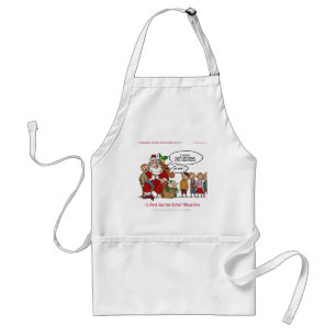 Very Mean Santa Ideal Situation Funny Adult Apron