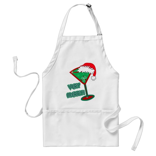 Very Merry! Adult Apron (Front)