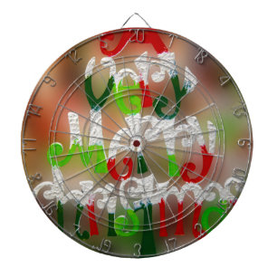 very merry christmas dart board