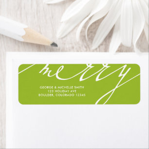 Very Merry Christmas Holiday Label