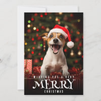 Very Merry Christmas Jack Russel Terrier Dog