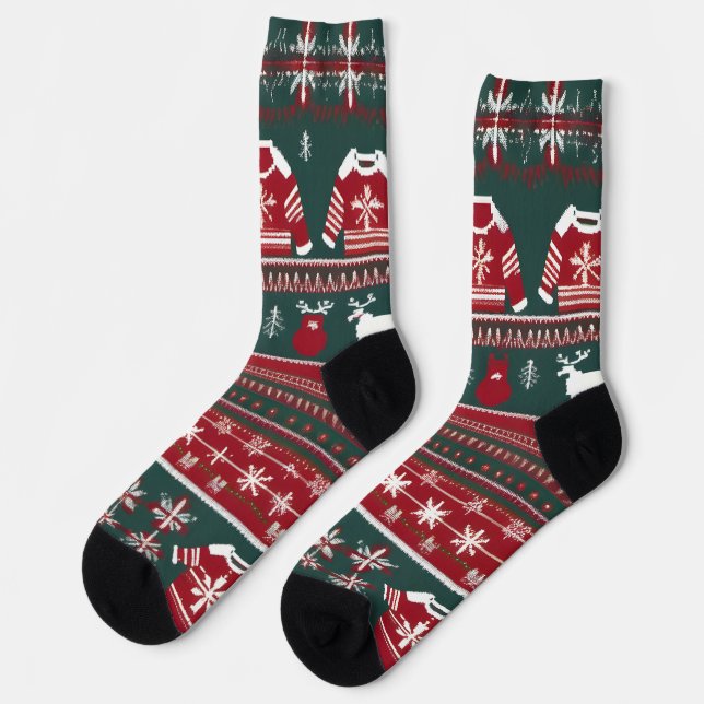 Very Merry Christmas Socks (Left)