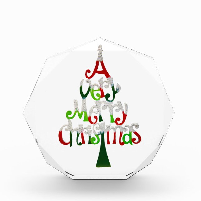 Very Merry Christmas Tree Award (Front)