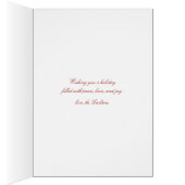 Very Merry Holiday Photo Greeting Card (Inside (Right))