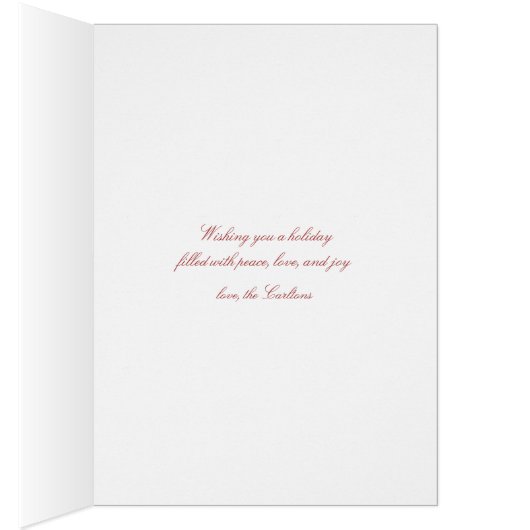 Very Merry Holiday Photo Greeting Card (Inside (Right))