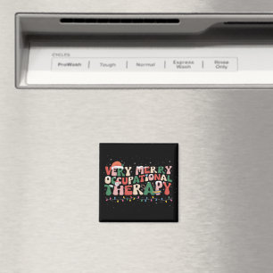 Very Merry Occupational Therapy Christmas OT Xmas Magnet