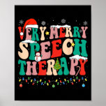 Very Merry Speech Therapy Christmas Speech Therast Poster