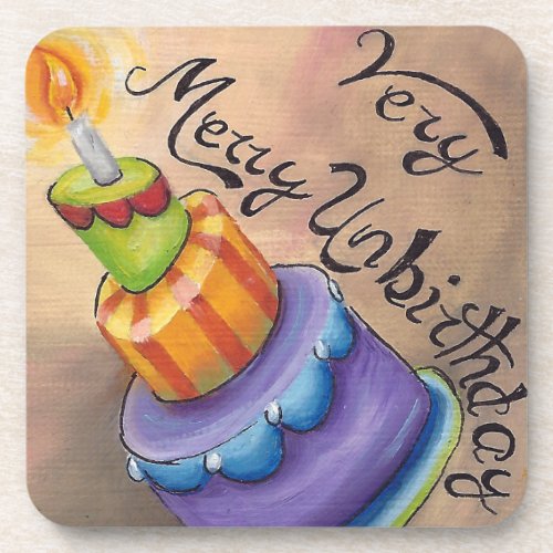 Very Merry Unbirthday Coaster Alice in Wonderland