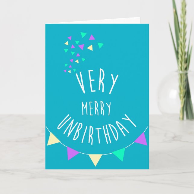 Very merry unbirthday! holiday card (Front)