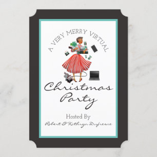 Very Merry Virtual Christmas Party Invitation